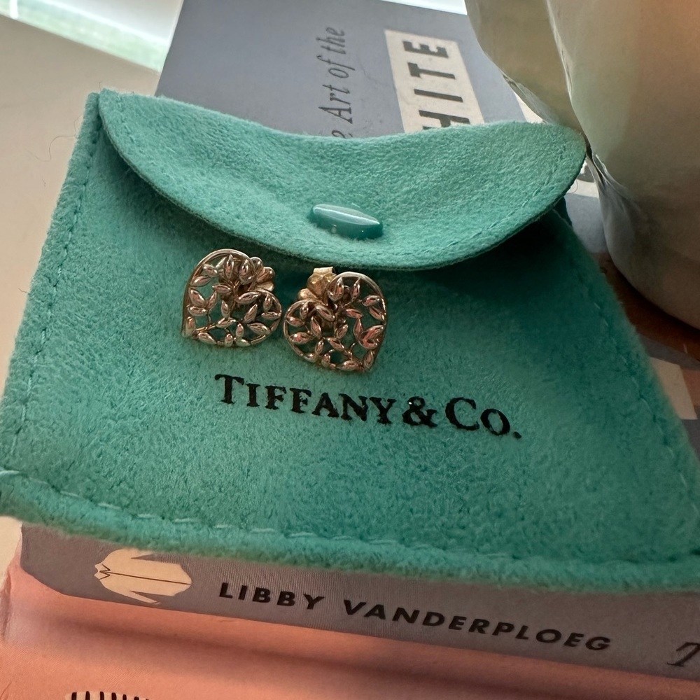 Tiffany & Co. Paloma Picasso Olive Leaf Heart Earrings